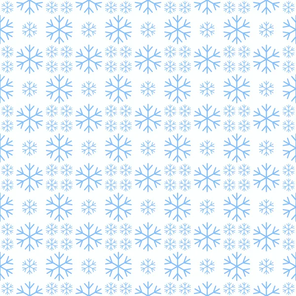 Χειμερινές διακοπές μοτίβο με νιφάδες χιονιού — Διανυσματικό Αρχείο