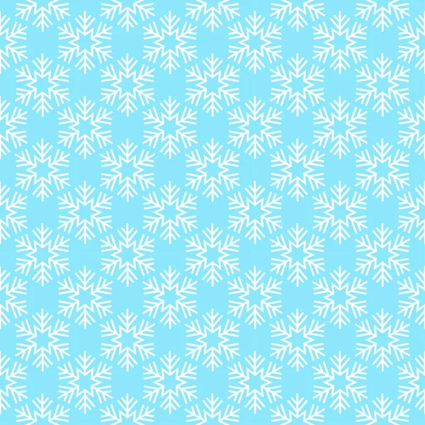 Copos de nieve en el cielo azul — Vector de stock