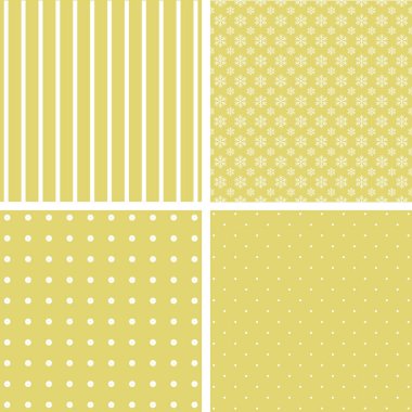 4 yeşil arka plan desenleri.