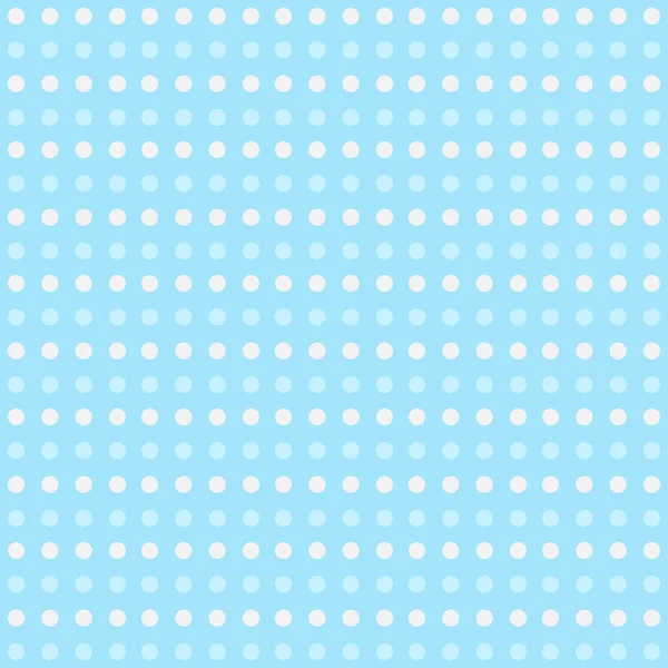 Seamless blue polka dot background pattern — Stock Vector
