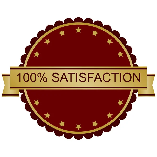 100 гарантия удовлетворения — стоковый вектор