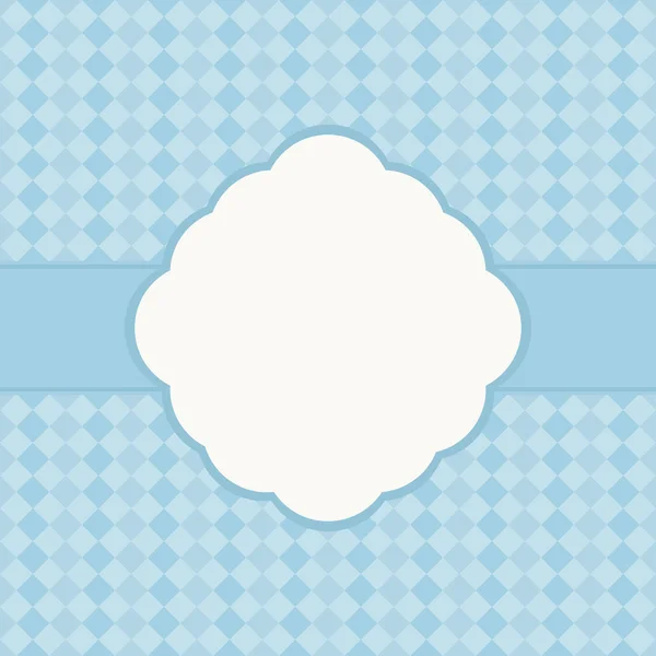 Design de carte de voeux bleue . — Image vectorielle