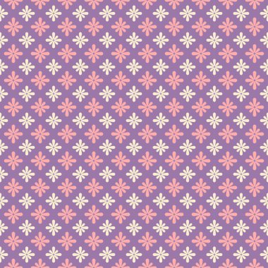 Şirin desende basit küçük çiçekler.