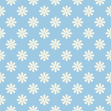 Şirin desende basit küçük çiçekler.