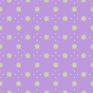 Şirin desende basit küçük çiçekler.