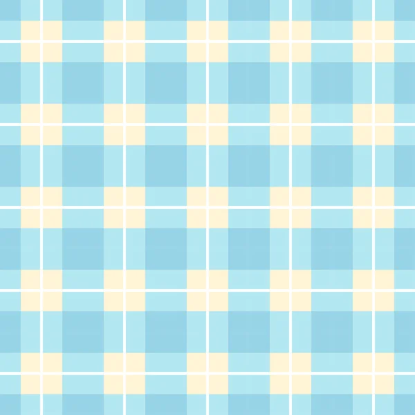 Seamless blue plaid pattern — Stock Vector