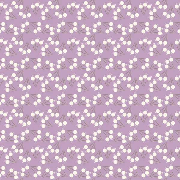 Motif floral sans couture avec de minuscules fleurs — Image vectorielle
