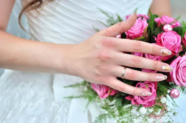 Portrait d'une mariée mariée — Photo