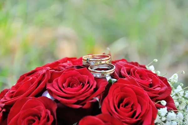 Matrimonio bouquet primo piano — Foto Stock