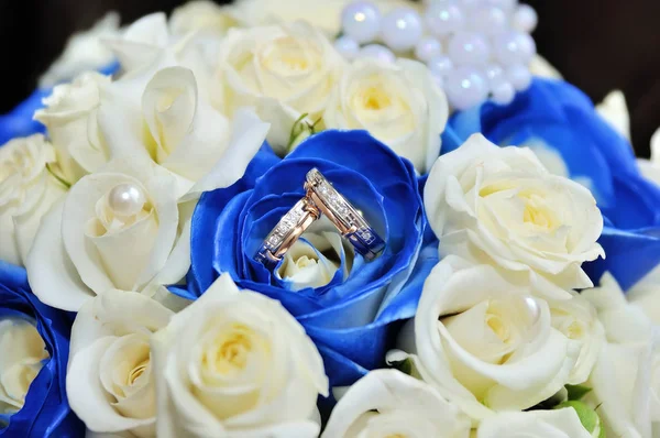 Gros plan beau mariage rose bouquet de roses — Photo