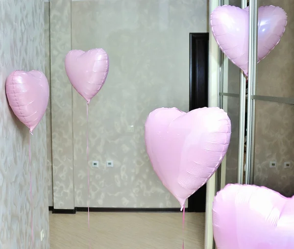 Pink balloons background — Stock Photo, Image