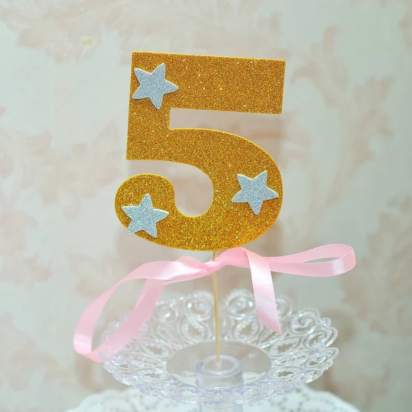 Decorations on birthday. — Stock Photo, Image