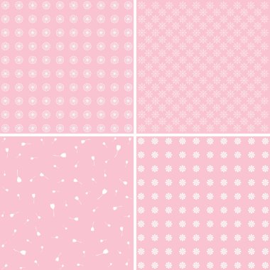 Dört vintage desen kümesi.