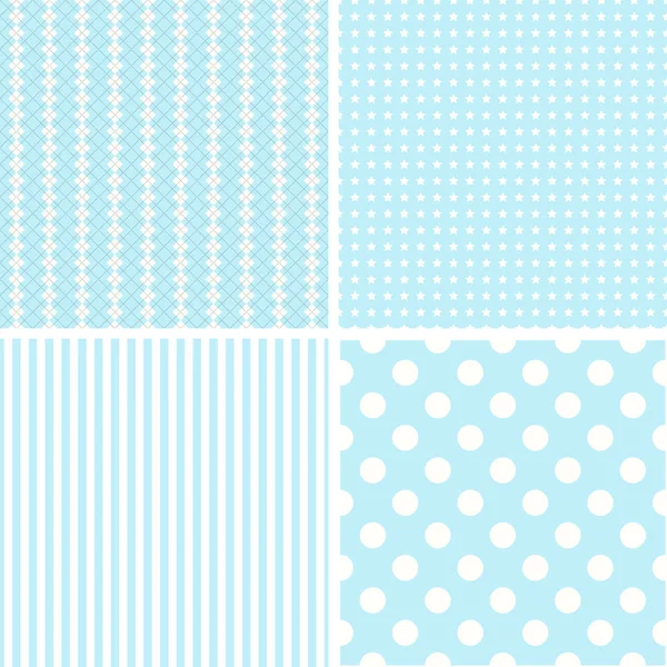 Pastel different vector patterns. — Stock Vector