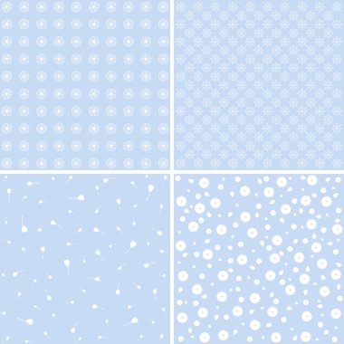 çiçek desenleri kümesi