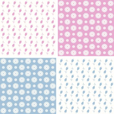 Pastel renklerde desen koleksiyonu.