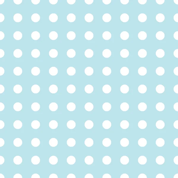 シームレスな青い水玉の背景パターン — ストックベクタ