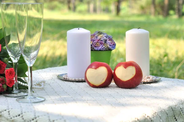 Amore per il concetto di mele — Foto Stock