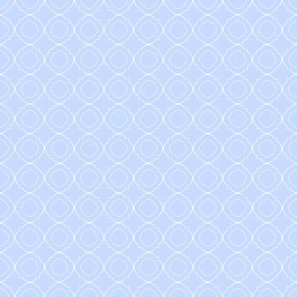 Patrón de quatrefoil blanco y azul — Archivo Imágenes Vectoriales