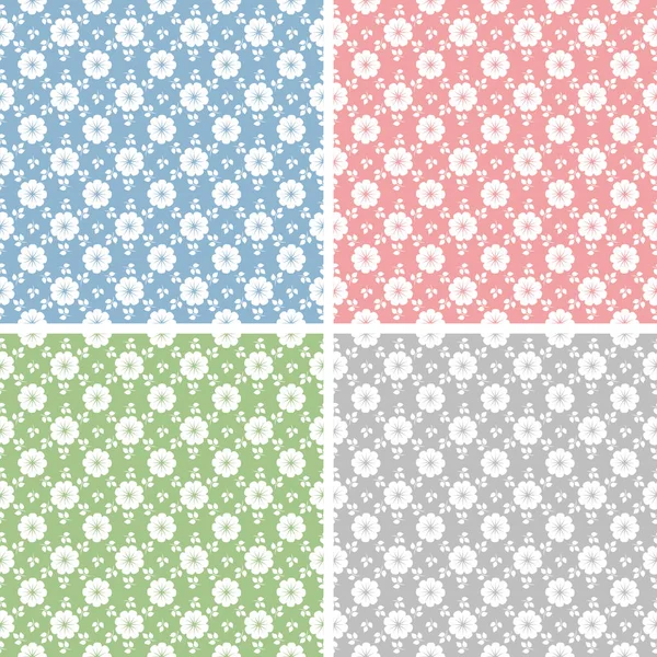 Set of elegant seamless patterns — Stock Photo, Image