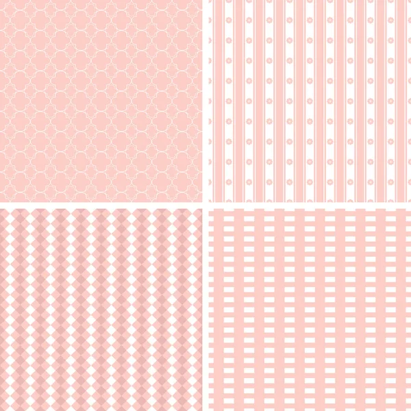 4 şık farklı vektör desen tasarım.