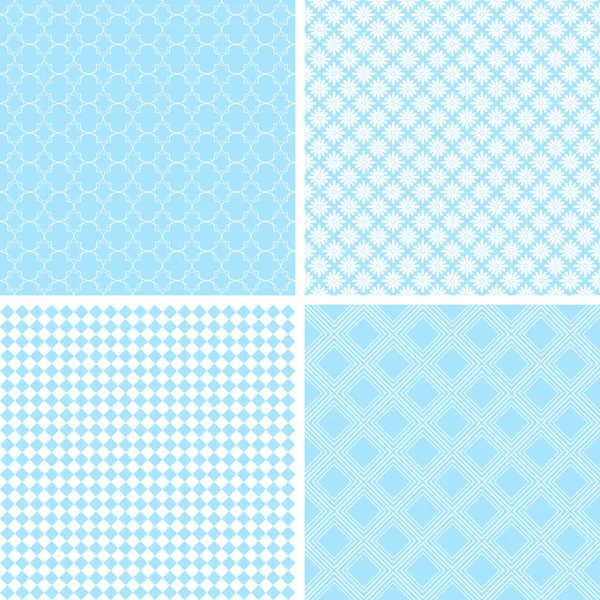 Vintage different vector seamless patterns. — Stock Vector