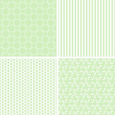 4 farklı Dikişsiz desen.