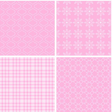 pastel retro farklı vektör Dikişsiz desen