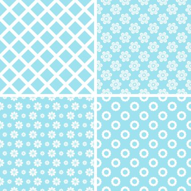 pastel retro farklı vektör Dikişsiz desen