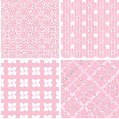 Retro farklı vektör Dikişsiz desen.