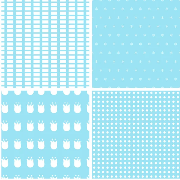 Pastel rétro différents motifs vectoriels sans couture — Image vectorielle