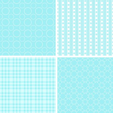 Şirin farklı vektör Dikişsiz desen.