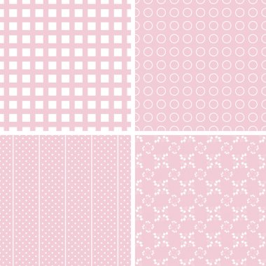 Şirin farklı vektör Dikişsiz desen.