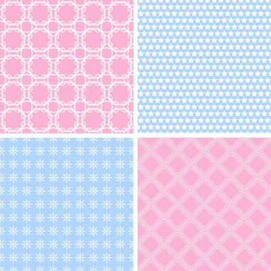 Bebek pastel farklı vektör Dikişsiz desen.