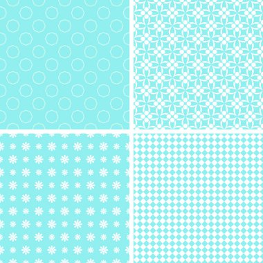 Şık farklı vektör Dikişsiz desen.