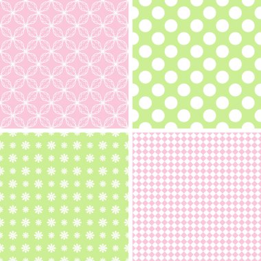 farklı vektör Dikişsiz desen.