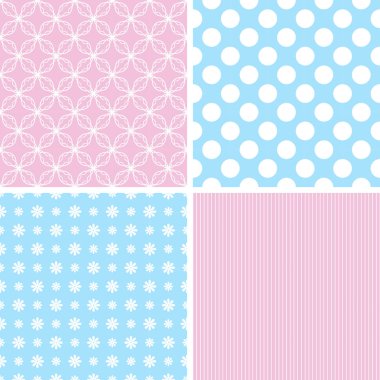 Retro farklı Dikişsiz desen.