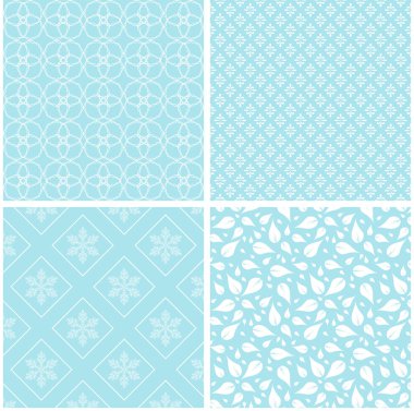 Şık farklı vektör Dikişsiz desen.