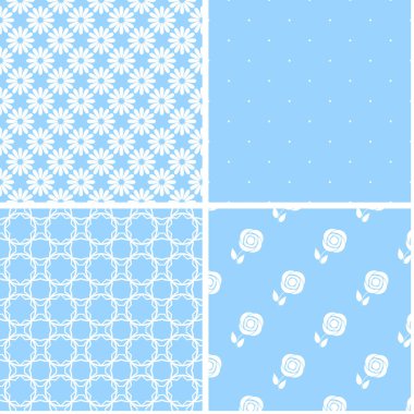 Şık farklı vektör Dikişsiz desen.