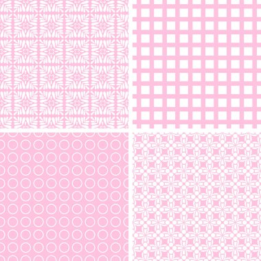 pastel retro farklı vektör Dikişsiz desen.