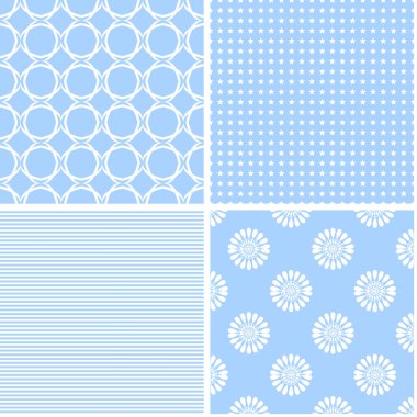 pastel retro farklı vektör Dikişsiz desen.