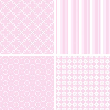 pastel retro farklı vektör Dikişsiz desen.