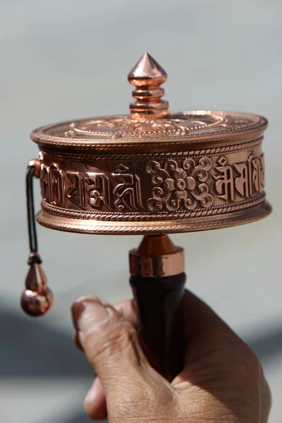 Prayer Wheel   in Tibet — Stock Photo, Image