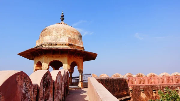 Tájkép az ősi vár Indiában — Stock Fotó