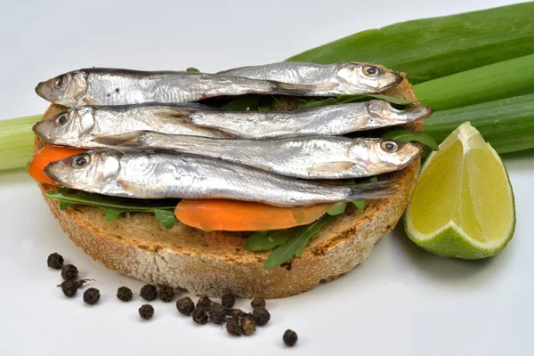 Salted Sprat Fish — Stock Photo, Image