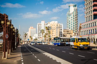 Tel Aviv, İsrail - 13 Kasım 2011: Deniz gezinti