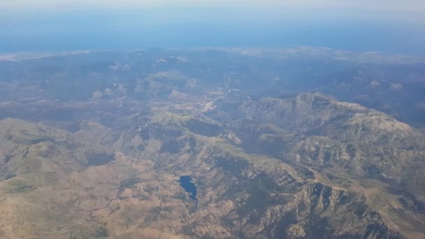 Luchtfoto bergen — Stockvideo