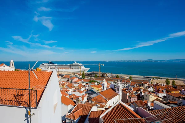 Widok z miradouro, Lizbony — Zdjęcie stockowe