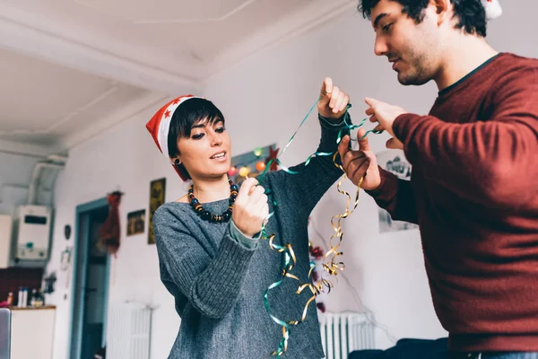 Noel hediyesi kaydırma Çift