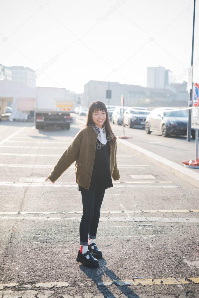 woman walking outdoor 